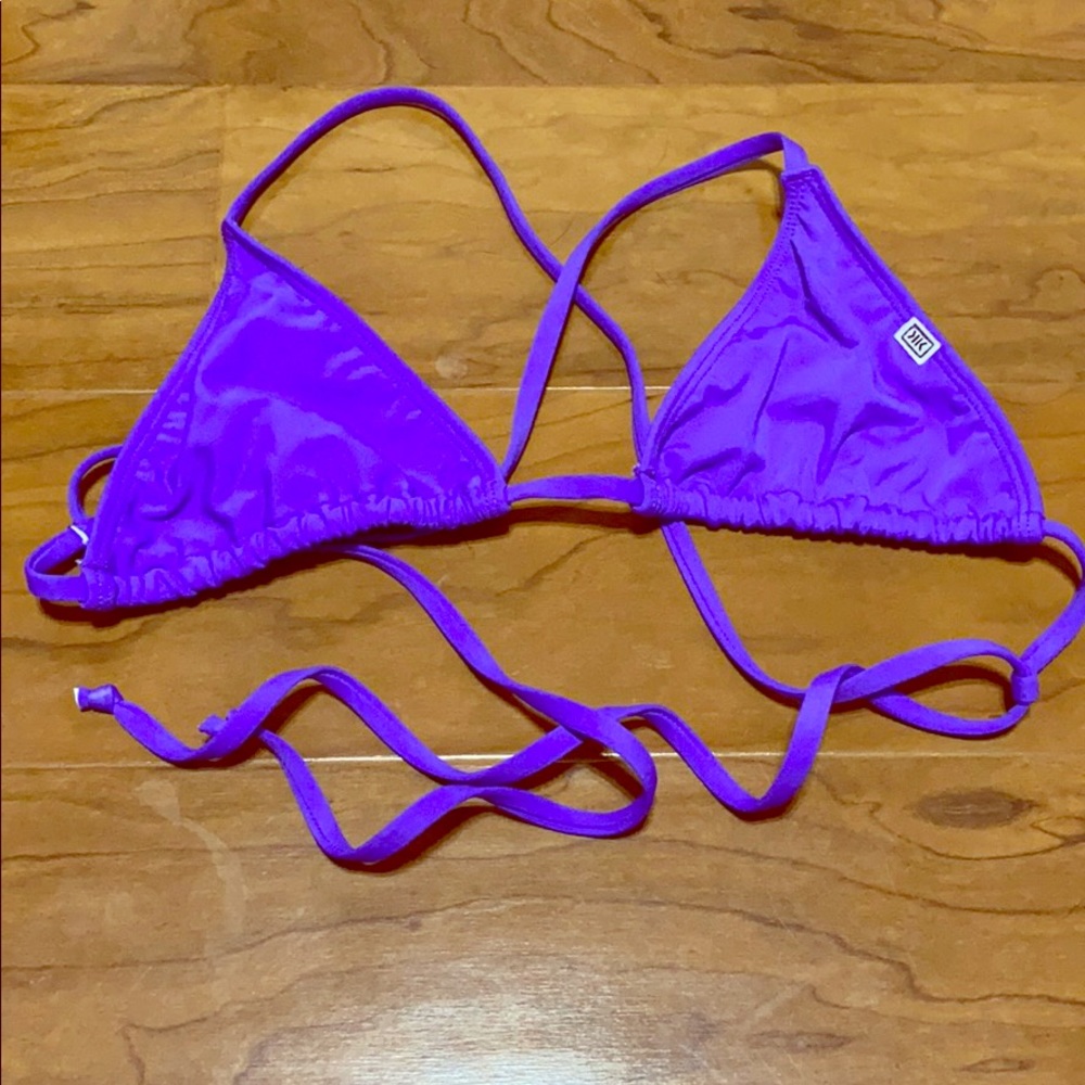 X back purple bikini top